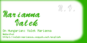 marianna valek business card